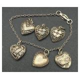 Sterling Silver .925 Rings, Charm Bracelets and 3 Charms Sterling Silver .925 Rings, Charm Bracelets and 3 Charms