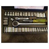 (2) Socket Sets - Metric & Standard