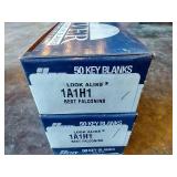 (3) Boxes Ilco Nickel Silver Key Blanks - 1A1H1