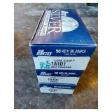(3) Boxes Ilco Nickel Silver Key Blanks - 1A1D1