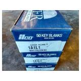 (3) Boxes Ilco Nickel Silver Key Blanks - 1A1L1
