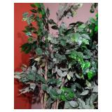 (2) 6' Artificial Trees in Metal Pots