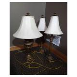 (3) 30' Tall Tabletop Lamps