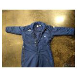 Size 3XL Blue Bulwark Fire Retardant Coveralls