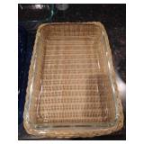 (2) Pyrex & (1) Blue Anchor Glass Baking Dishes