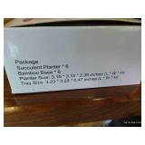 (6) Succulent Planters