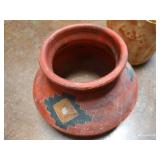 (2) Clay/Pottery Pots/Vases