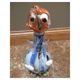 11' Tall Blown Glass Clown Decanter