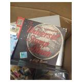 Box of Stamps & Stamp-Collecting Items