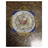 Vintage Hand-Painted Plate from France