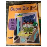 Vintage Game Lot - Marblelike Dominoes, Cards, Puzzles