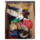 Box of Vintage Promo Keychains