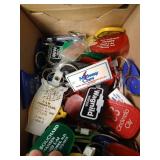Box of Vintage Promo Keychains