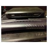 DVD Player, Logitech Switch, & Microphones