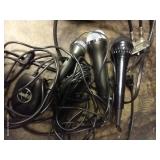 DVD Player, Logitech Switch, & Microphones