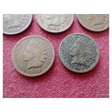 (5) Indian Pennies