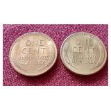 (2) Bright Uncirculated 1954-S Wheat Pennies