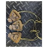 Harley-Davidson Knucklehead Panhead Shovelhead Engine Head Ornaments - 3pc Set 99204-14V