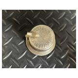 Hand-Carved Wooden Motorcycle Sculpture with Log Accents & Rope Detailing