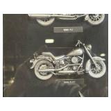 Harley-Davidson Die-Cast 1980s Motorcycle Display Case