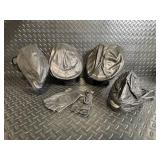 Harley-Davidson Leather Gloves caps and-head wrap  (Lot of 6)