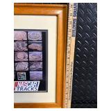 Framed NASCAR Tracks Print & Round 3 Clock - Wall Decor Pair