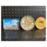 Assorted Decorative Ceramics, Woven Placemat & Small Souvenir Items