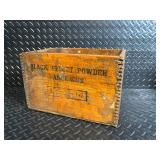 Vintage Delft Blue Porcelain Miniatures in Wooden Crate with Dangerous Pellet Powder Label