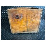 Vintage Delft Blue Porcelain Miniatures in Wooden Crate with Dangerous Pellet Powder Label