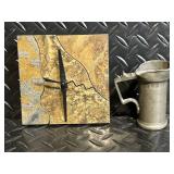 Vintage Delft Blue Porcelain Miniatures in Wooden Crate with Dangerous Pellet Powder Label