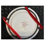 3 Mosaic Glass Tealight Holders on Wood Tray - Room Holiday Silhouettes Plates - Manners Napkins