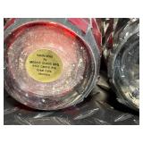 3 Mosaic Glass Tealight Holders on Wood Tray - Room Holiday Silhouettes Plates - Manners Napkins