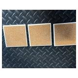 3 Mosaic Glass Tealight Holders on Wood Tray - Room Holiday Silhouettes Plates - Manners Napkins