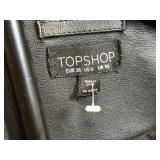 Topshop Leather Biker Jacket - Women's US 6 (EU 38 / UK 10)