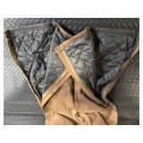 Ridgecut Toughwear Short Bib Overalls - Brown Duck Canvas Workwear