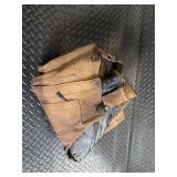 Ridgecut Toughwear Short Bib Overalls - Brown Duck Canvas Workwear