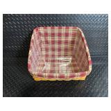 Longaberger Baskets Handwoven Dresden OH USA - Plaid-Lined Baskets with Accessories