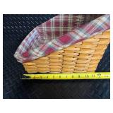 Longaberger Baskets Handwoven Dresden OH USA - Plaid-Lined Baskets with Accessories