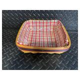 Longaberger Baskets Handwoven Dresden OH USA - Plaid-Lined Baskets with Accessories