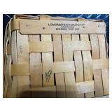 Longaberger Baskets Handwoven Dresden OH USA - Plaid-Lined Baskets with Accessories