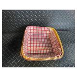 Longaberger Baskets Handwoven Dresden OH USA - Plaid-Lined Baskets with Accessories
