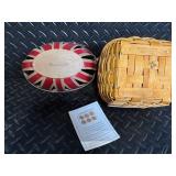 Longaberger Baskets Handwoven Dresden OH USA - Plaid-Lined Baskets with Accessories