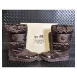 Coach Drexel Quilted Boots - Women's Brown Size 7B