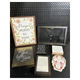 Assorted Inspirational Christian Wall Art Signs