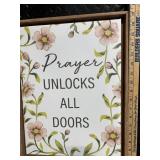 Assorted Inspirational Christian Wall Art Signs