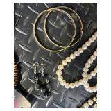 Adrienne Vittadini Jewelry Assortment - Purple Bead Necklaces, Pearl Necklaces, Earrings