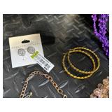 Adrienne Vittadini Jewelry Assortment - Purple Bead Necklaces, Pearl Necklaces, Earrings