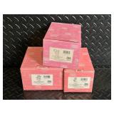 Precious Moments by Enesco 3-Piece Porcelain Figurine Set in Pink Gift Boxes