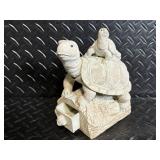 Turtle Figurines - Centerpiece Two-Turtle Sculpture with Assorted Miniatures