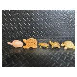 Newport Coast Turtle Water Fountain with Coral Rock & 7 Hand-Carved Turtles